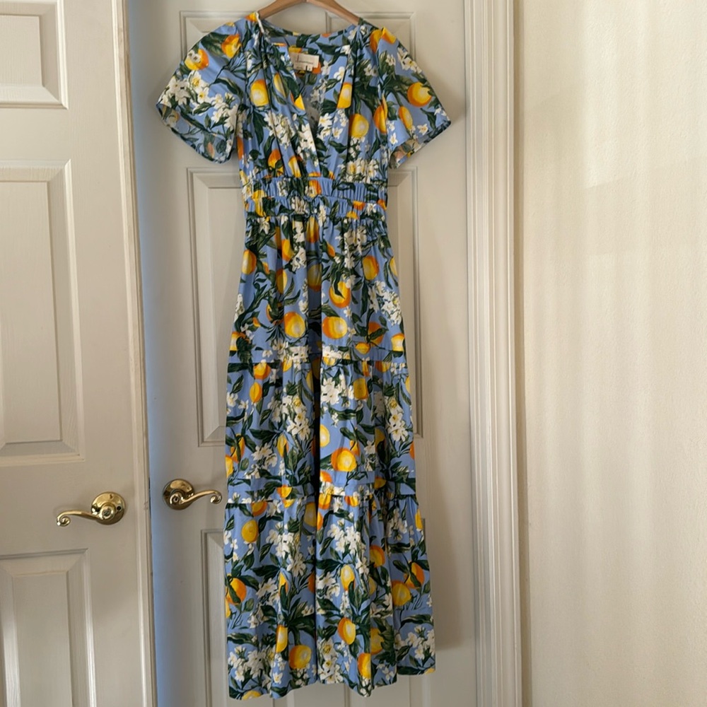 Anthropologie citrus dress.